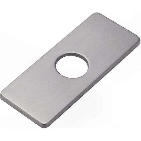 Panneau de robinetterie en nickel brossé pour lavabo de cuisine ou de salle de bain (1/5)
