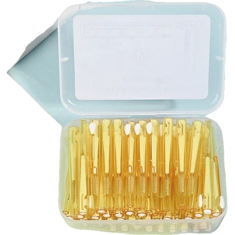 Brosses Interdentaires, Matériau Doux, Nettoyage Hygiénique, 60 jaune (1/2)