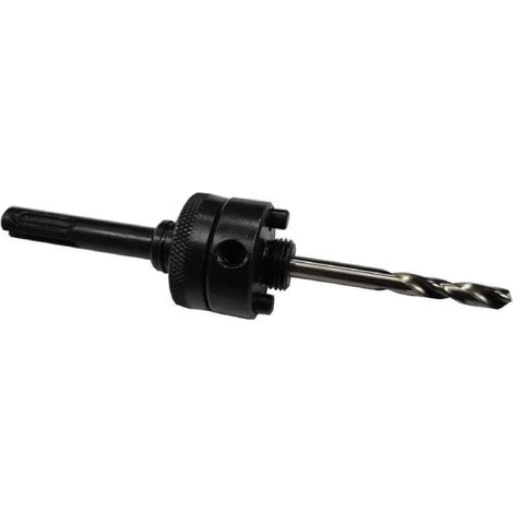 Werkzeughalter mit SDS+ Pilotbohrer für Durchmesser von 32 bis 210 mm.