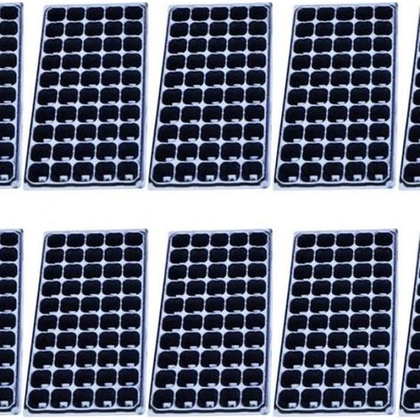10er-Pack Anzuchtschalen mit 50 Löchern, Anzuchtzellen, Starterschalen, Pflanzgefäße (1/4)