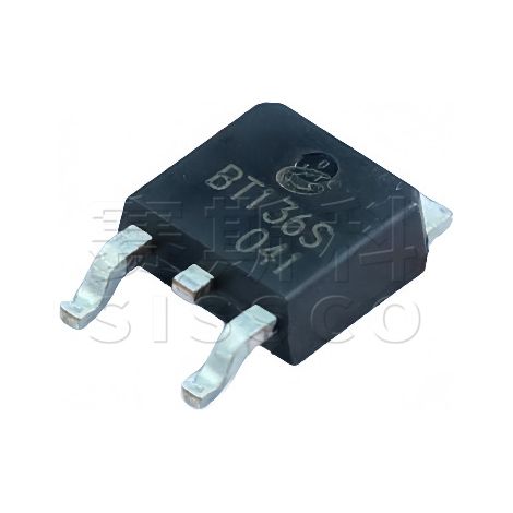 Changdian/Changjing BT136S TO-252 6A/600V three-terminal bidirectional thyristor electronic component, available in packs of 5