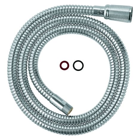 Grohe Metallbrauseschlauch 1/2"xM15x1 1250mm, Chrom (1/3)