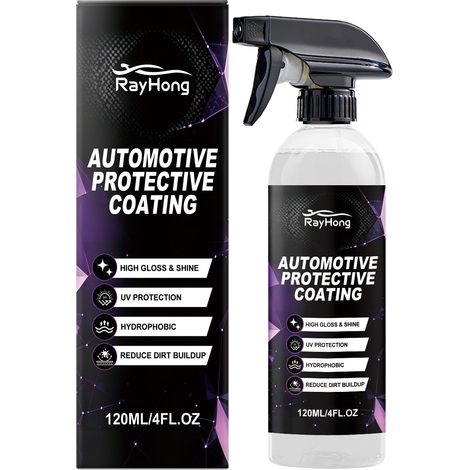 Spray protecteur pour carrosserie RAYHONG - Protection, imperméabilisation, polissage et rénovation de la peinture - 120 ml (1/5)