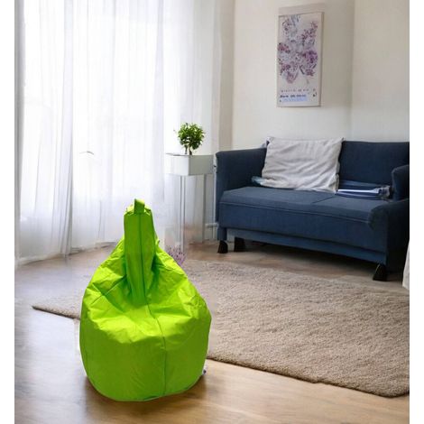 Dmora Puf color liso, color verde, Medidas 80 x 120 x 80 cm, con embalaje reforzado (1/3)