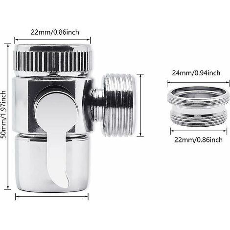 vanne De Drivation  3 Voies, Adaptateur De Douche En Cuivre Inverseur Inverseur Vanne De Douche Interrupteur De Douche Systme De Douche Pice De Re