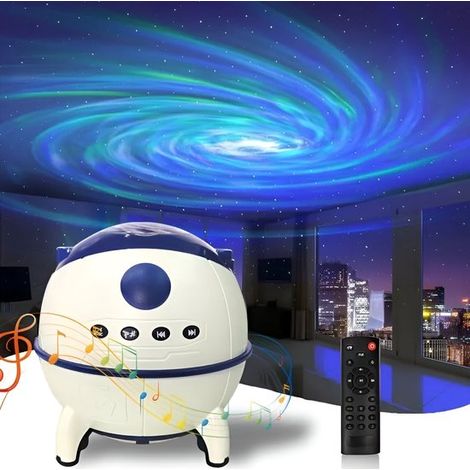 Weltraum Frisuren Wirbellampe Aurora Sternenhimmel Projektorlampe Bluetooth Lautsprecher Nachtlicht Ambient Sternenschauer (1/4)