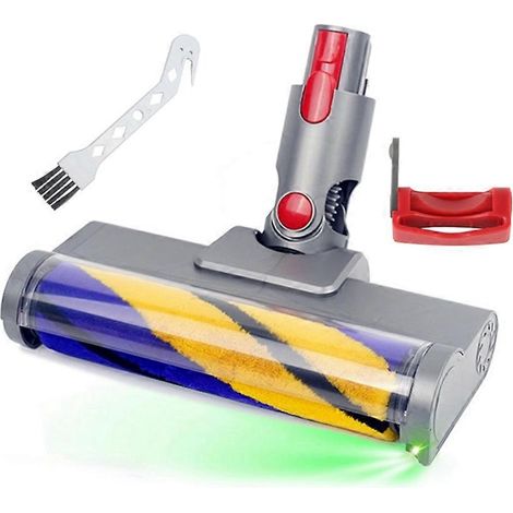 Flexibler LED-Walzenreinigungskopf für Staubsauger der Modelle V15, V11, V10, V8 und V7 mit grünem optischem LED-Zubehör (1/5)
