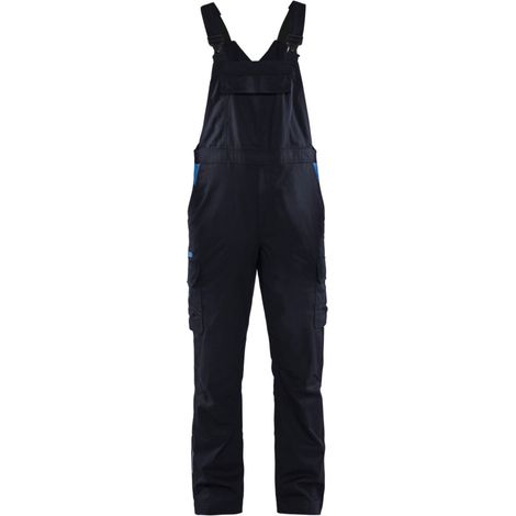 Blakläder Latzhose Industrie Stretch, marineblau / kornblau, Konfektionsgröße 54 (1/2)