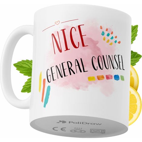 Lustige Kaffeetasse mit witzigem Textdesign für Rechtsberater – ideal für Geburtstage, Namenstage, Feiertage und besondere Anlässe. Hochwertige Tasse für Büro, Homeoffice und Arbeit. Farbe: Weiß, 330 