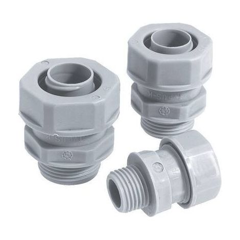LAPP 55501340 SILVYN® USK-M 25x1,5 Raccordo a vite del tubo flessibile Grigio-Argento (RAL 7001) M25 21 mm Piatto 1 pz.