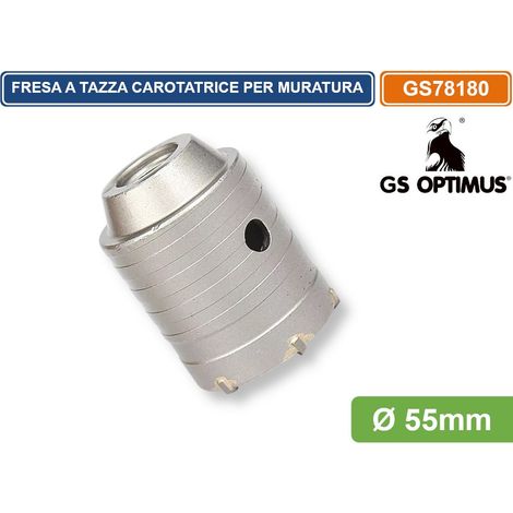 GS OPTIMUS GS78180 FRESA PERFORATRICE A TAZZA Ø 55MM M22 PER PIETRA CEMENTO CALCESTRUZZO