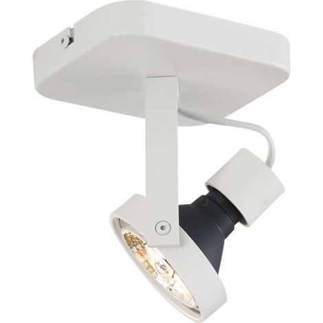 Design Deckenstrahler Weiß GU10 70mm dreh- und schwenkbar - Vo