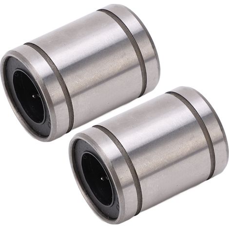 2 Stück zylindrische Linearkugellager, Innendurchmesser 16 mm, Außendurchmesser 28 mm, LM16UU für CNC-Maschinen und 3D-Drucker (1/5)