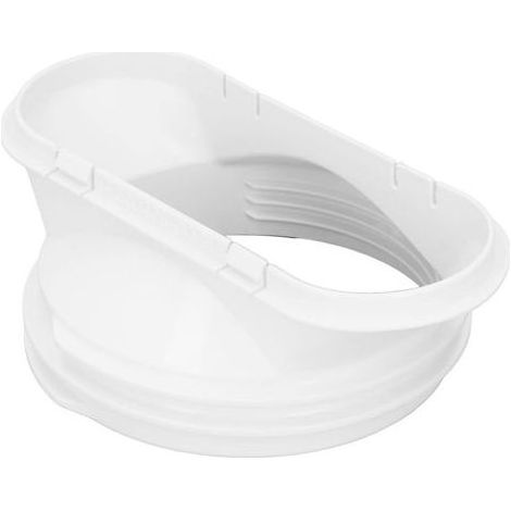 Adaptateur d'interface pour conduit d'évacuation de climatiseur, connecteur de buse plat de 150 mm/5,9 po et 130 mm/5 po, raccord pour conduit d'évacuation de fenêtre, coupleur pour climatiseur (1/5)