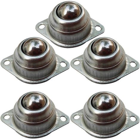 Stück Universal-Rad-Roboter-Lenkrad, Stahlkugelrad, Universal-Kugel, rundes Autolenkrad, Universal-Rad-Roboter-Modellbau (Silber)-4.80X3.20X2.00CM-Silver (1/4)