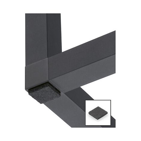 Patin en feutre noir 15x15mm S25 - HETTICH FRANCE SCS