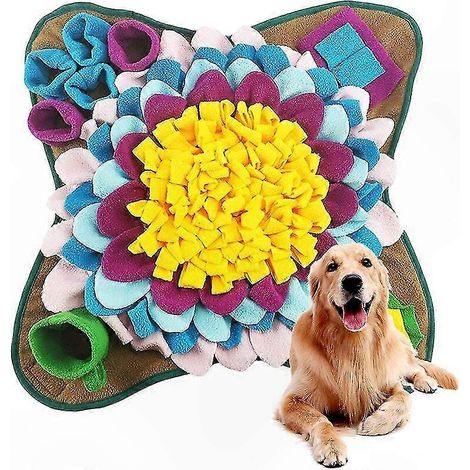 Tapis de fouille interactif pour chien, couverture pliable anti-glouton, jeu d'éveil et dressage canin (1/5)