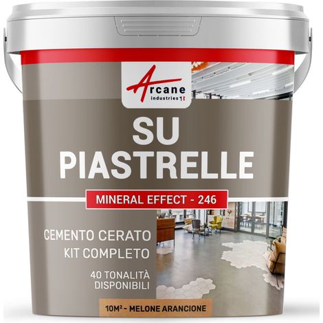 Microcemento su piastrelle - 10 m² (in 2 strati) Arancione Melone - ARCANE INDUSTRIES