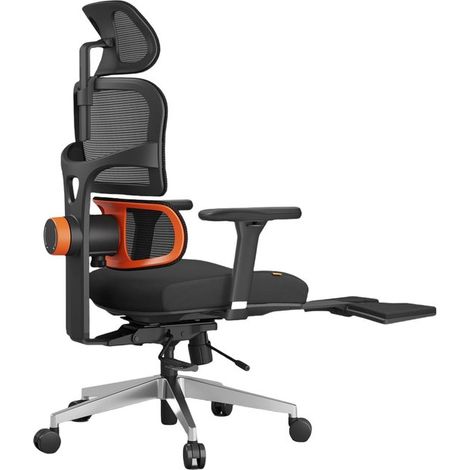 Chaise de bureau à roulettes avec accoudoirs, chaise de bureau avec tablette de rangement dissimulée, bureau réglable en hauteur, poste de travail mobile – idéal pour le télétravail, les adeptes du yo