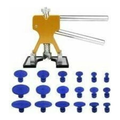 Nazalus-Vente chaude-Kit débosselage Ventouse, debosselage carrosserie sans Peinture, avec dellenheber doré et 18 pièces adhésives, pour Les camions/Auto/Moto/Corps/Porte du réfrigérateur/Machine à La (1/5)