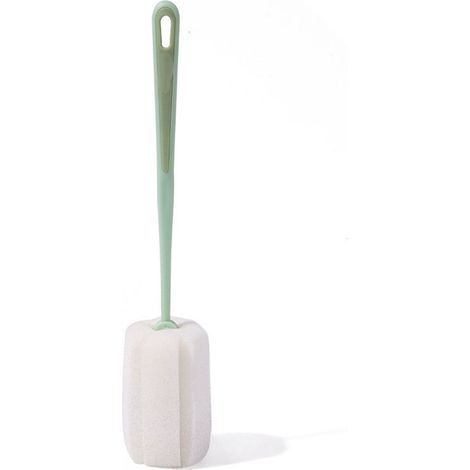 Generisch Spazzola per Bottiglie – Manico Lungo Ergonomico, Testa in Spugna ad Alta Densità – Plastica Robusta – Design Funzionale – Ideale per Biberon e Bottiglie a Collo Stretto (1/5)