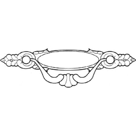 Maniglia per mobili  Stile classico  Realizzato in zama  Finitura in vecchia pelle  Distanza tra i punti: 64 mm  Dimensioni 1103217mm  Sistema di fissaggio avvitato  Include viti M4  1 unità (1/2)