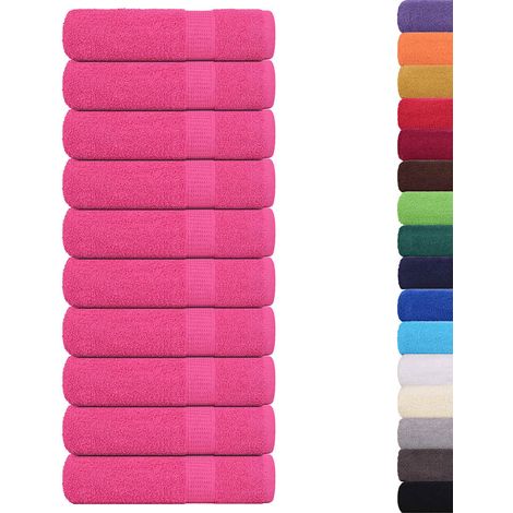 Serviettes de bain FROGN 10 pcs rose 100x150 cm 360 g/m² (1/5)