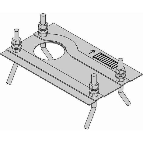 Piastra E Zanche C7/c721 Faac 63001325 Ricambio Originale Garanzia Automazione
