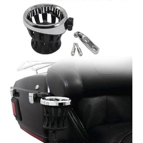 Silberner Motorrad-Lenkerbecherhalter für GL1800 Goldwing und Softail