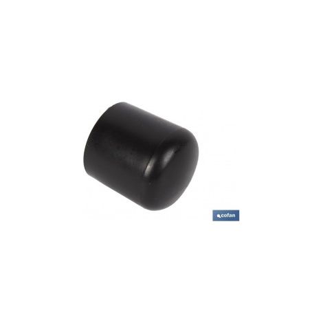 Pack mit 10 Schwarzen Endkappen 22mm - Blister mit 4 Einheiten