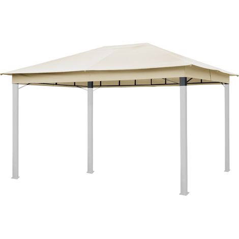 Toit de rechange pour tonnelle de jardin TOOLPORT Sunset Premium 03x04, couleur champagne (1/3)