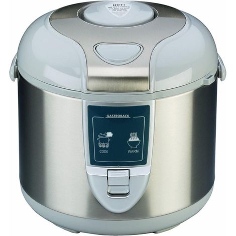 Gastroback 42507 Cuiseur à Riz Argenté et Blanc 3 Litres (1/3)