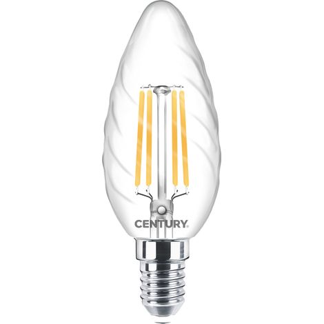 Century LAMPADA A FILAMENTO LED TORTIGLIONE E14 Luce calda  4 W - 470 lumen 10.00 pz