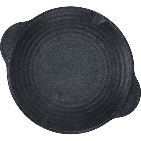 Poêle à griller coréenne multifonction 34cm - plaque barbecue portable pour camping, maison, réchaud à gaz et induction. (1/5)