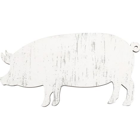 Winysin Vintage-Tierfiguren aus Holz, Amerikanischer Landhausstil, Bemalte Wanddekoration aus Holz, Kunsthandwerk