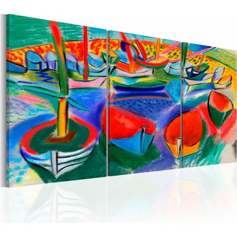 Tableau mer de couleurs - 120 x 60 cm (1/4)