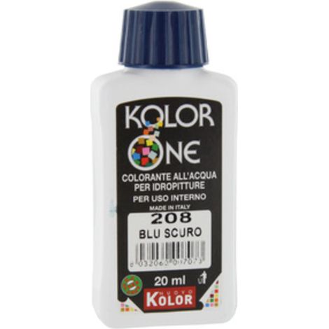COLORANTE KOLOR ONE 20 ML BLU SCURO 208 Q.TA 12