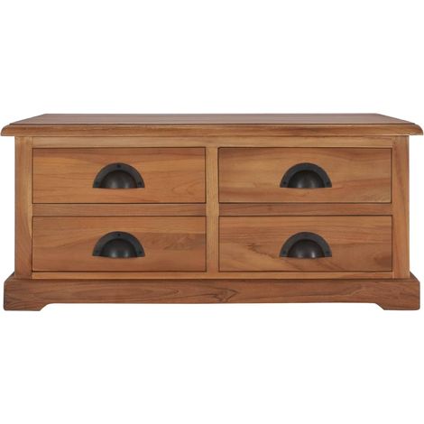 Maison Exclusive - Couchtisch 68 x 68 x 30 cm Teak Massivholz