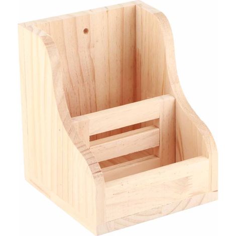 Distributeur de Foin en Bois pour Lapin et Cochon d'Inde - Mangeoire Rack (1/5)