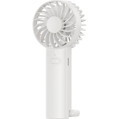 Ventilador portátil, mini ventilador personal recargable por USB, ventilador de escritorio eléctrico silencioso (blanco) (1/5)