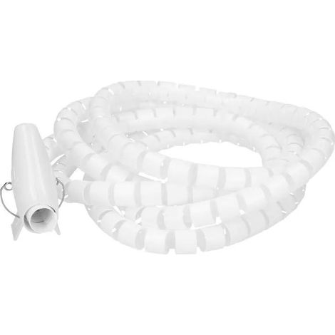 Cablehome Spiralschlauch elektrisch weiß 3m 15mm
