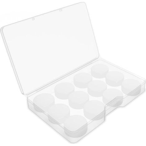 6 Paar Ohrstöpsel, formbare Silikon-Ohrstöpsel, wiederverwendbare und wasserdichte Silikon-Ohrstöpsel, zum Schlafen, zur Geräuschdämpfung, zum Schwimmen und gegen Schnarchen (Weiß) (1/5)