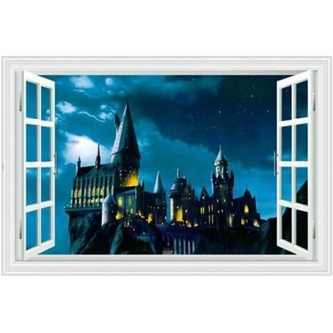 PVC Wall Stickers Wall Decals Harry Potter Wall Stickers Decals for Window Bedroom Living Room Office Decoration (1/5)