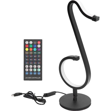 Lampe LED musicale RGB colorée pour mur/table, décoration Noël, mariage, anniversaire, fête (1/5)
