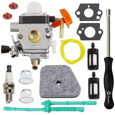 Kit de Carburateur pour FS90 FS110 HT101 FS130 FS100 = , XU,KM110R KM130 HL100 HT100 FS130R FS87 FS100R HL90 Tondeuse à Glucides - (1/4)