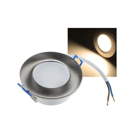 LED-Einbauleuchte Flat-30 FR-R, Ø85x30mm, 5W, 3000K