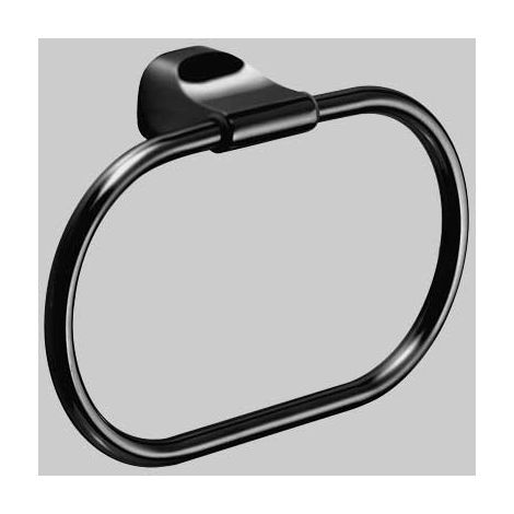 PORTA SALVIETTA AD ANELLO STELVIO  Nero     GEDY