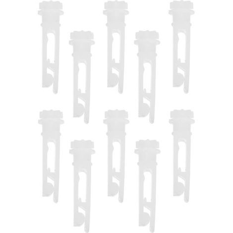 Lot de 10 clips de réparation vinyle pour stores verticaux – Résistants et durables – Pour fenêtres, placards et bureaux – Blanc