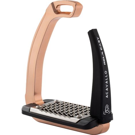 ACAVALLO Staffe Rel-X EASY ROSE GOLD apertura in silicone (1/3)