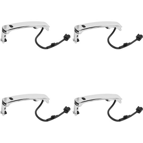 4 manijas cromadas exteriores de puerta izquierda para Nissan Rogue 2010-2013 80640-Ca012 80640Ca012 80645-Ca000 80645Ca000 (1/5)